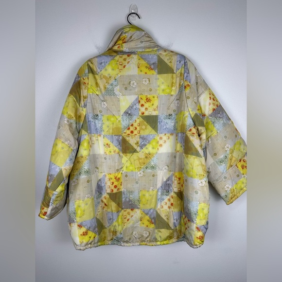 Urban Outfitters Patchwork Oversized Relaxed Boho Kimono Sleeves Jacket Sz S - Picture 9 of 10